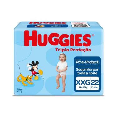 Imagem de KIT 6 FRALDAS HUGGIES TRIPLA PROTEÇÃO JUMBO XXG - 22 un