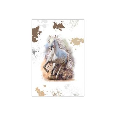 Imagem de Painel De Festa Vertical 1,50 x 2,20 - Country Cavalo Branco Aquarela 