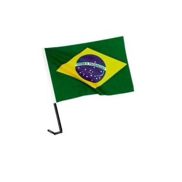 Imagem de Bandeira Do Brasil 30x45cm Para Carro Un - Romafele