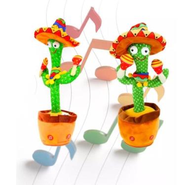 Imagem de Cacto Dançante Falante Toca Música Repete a Fala e Dança - TOYS