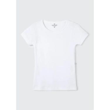 Imagem de Camiseta Manga Curta Hering 5CML Infantil Feminina Básica Algodão T. 0