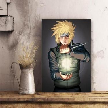 Imagem de Quadro Minato Hokage Naruto Decorativo Tela de Tecido - Wall Frame