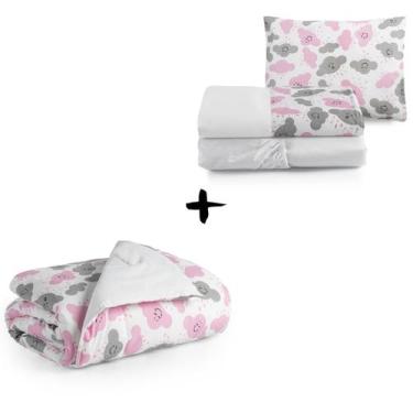 Imagem de Edredom de Bebê Mini Cama Lençol 3 pçs com Elástico Moderno - ENTROU C