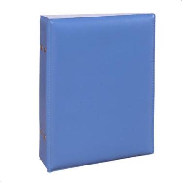 Imagem de Álbum Fotográfico 160 Fotos 15x21 CEDRO AZUL Bebê Infantil Adulto Liso