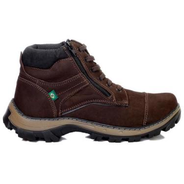 Imagem de Bota Adventure Masculina Couro Zíper Lateral Conforto Trilha - Bell Bo