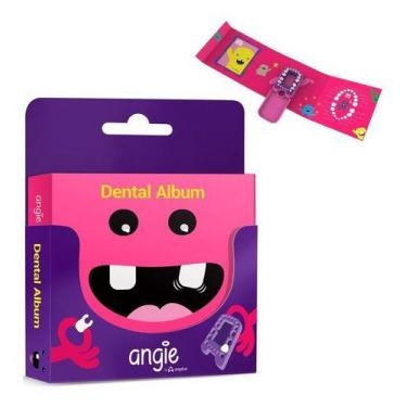 Imagem de Álbum + Estojo Para Guardar Dentes De Leite Cor Rosa Ou Azul - Angie B