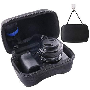 Imagem de waiyu Capa rígida de viagem EVA para câmera digital mirrorless Sony Alpha a6400/a600//a6600/a6100/a5100