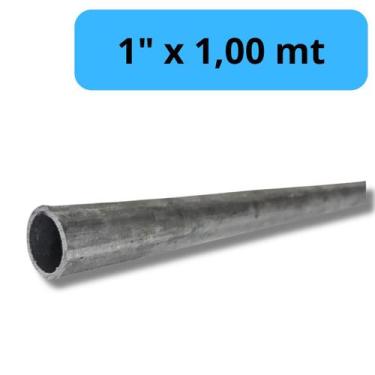 Imagem de Tubo De Ferro Galvanizado De 1" Polegada com 1,00 METRO - Apolo