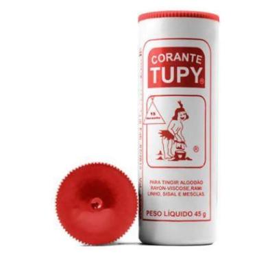Imagem de 24 Corante Para Tingir Tecidos Roupa Artesanato 45g Tupy, Vermelho