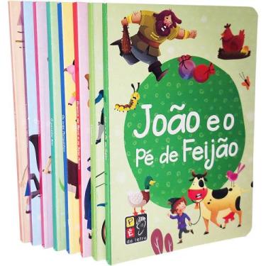 Imagem de Livro Infantil Cartonado Contos De Fadas Clássicos Kit 8 Vols Bibliote