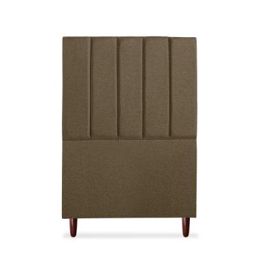 Imagem de Cabeceira Estofada Cama Box Solteiro Carla 110cm Linho - D A DECOR, MA