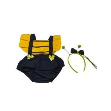 Imagem de Romper abelhinha macacão infantil bebê recémnascido natal mês versario