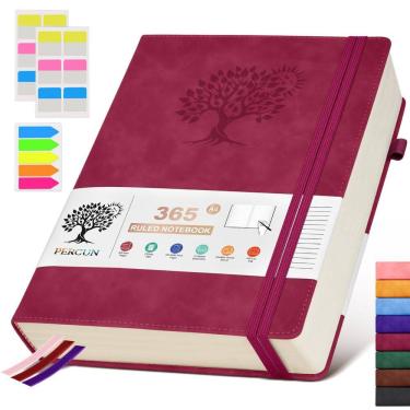 Imagem de Caderno de jornal PERCUN A4 forrado em couro 365 páginas