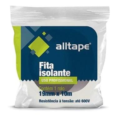 Imagem de Fita Isolante Preta Anti Chamas 19mm x 10m Alltape para Elétrica Kit c