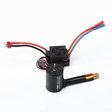 Imagem de Daconovo 3650 3600KV Brushless Motor com 60A ESC Combo Substituição para HSP HPI 1:8/1:10 Controle Remoto Peça de Carro e Barco