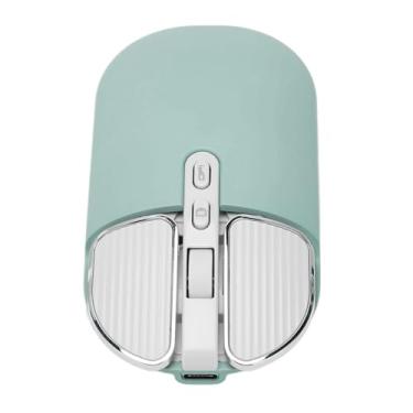 Imagem de Mouse Menina, Plug and Play 2 Modo Sem Fio 4800fps Ajustável DPI Silencioso Clique Bateria 500mAh Mouse Sem Fio para Escritório (Verde escuro)