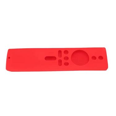 Imagem de Capa Protetora de Silicone para Controle Remoto, Capa Protetora para Mi Box S 4k, à Prova de Choque, Leve, Lavável, Antiderrapante para Família de Tv Stick (Conjunto Vermelho)