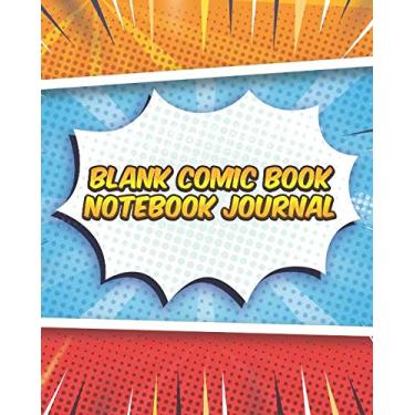 Imagem de Blank Comic Book Notebook Journal: Draw Your Own Comics Notebook and Sketchbook