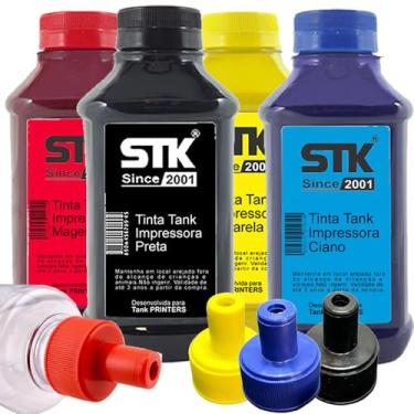 Imagem de Kit de Tintas Stkink Pigmentada Compatível Gx4010 Gx5010 Gx6010 Gx7010 500ml