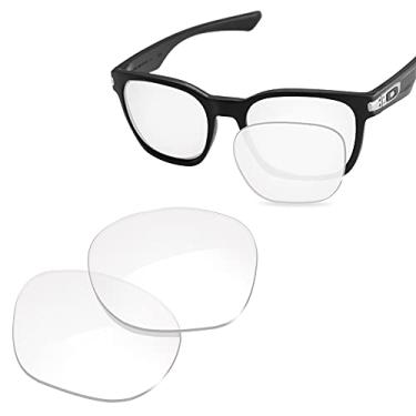Imagem de Glintbay Lentes de óculos de sol de substituição 100% precisas para Oakley Garage Rock OO9175 - Transparente, não polarizada
