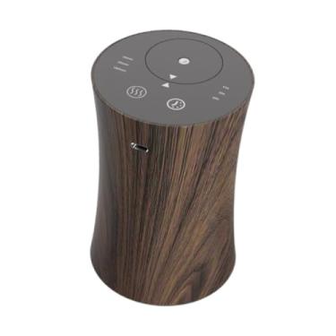 Imagem de Generic Difusor de óleo essencial sem água, mini máquina de aroma, sem fio, difusor de aroma silencioso, difusor compacto para carro, portátil para carro de, Grão de Madeira Escura
