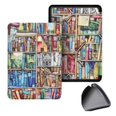 Imagem de GUKSRASO Capa para 7" Kindle Paperwhite 12th Gen 2024 e Kindle Colorsoft Signature Edition, PU e TPU Soft Traseiro Tampa Protetora para com Despertar/sono Automático
