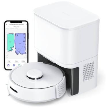 Imagem de Aspirador Robô com Mapeamento Inteligente, Sucção de 2500Pa, Auto Esvaziamento e 70 Dias de Armazenamento, 110V, SwitchBot Mini Robot