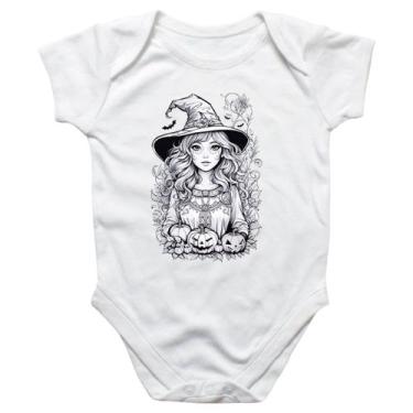 Imagem de Body intantil Bruxinha Art Line Halloween - Alearts, P