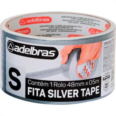 Imagem de Fita Adesiva Silvert.Adel.48X 5M Prata - ADELBRAS