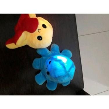 Imagem de Pelúcia Polvo Reversível 20 cm - COM LED /PISCA Humor Feliz e Bravo - 