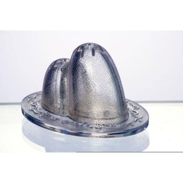 Imagem de Saleiro e Pimenteiro Bondinho Pão de Açúcar Cristal - IKKO