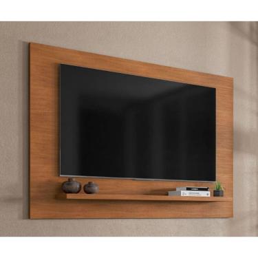 Imagem de Painel Safira para Tv até 60 Polegadas 1 Prateleira Cedro - Rede Móveis