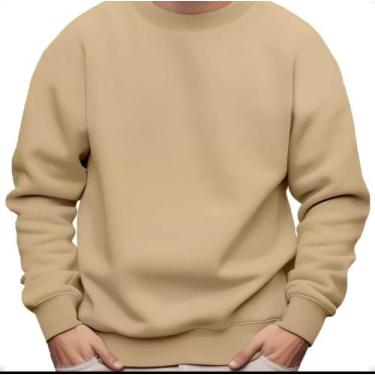 Imagem de Moleton Liso Unissex Blusa De Friu Agasalho Algodão - MARIA MANUELA, M