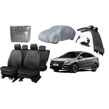 Imagem de Kit capa couro Arrizo 6 e Pro 2022 a 2024 + cobrir brisa - iron tech