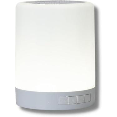 Imagem de Caixa de Som Bluetooth Com Luminaria Portáteis, Caixinha Som Sem Fio - com Luz - Som Estéreo - e Grave Extra - Emparelhamento Duplo - Suporte USB/AUX-in