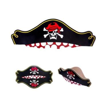 Imagem de Conjunto de Talheres Descartáveis com Tema Pirata - Pratos, Copos, Cha