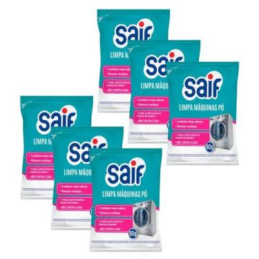 Imagem de Kit 6 Limpa Maquina de Lavar Roupa Sachê Higienizador 80g S/ Cloro Lim
