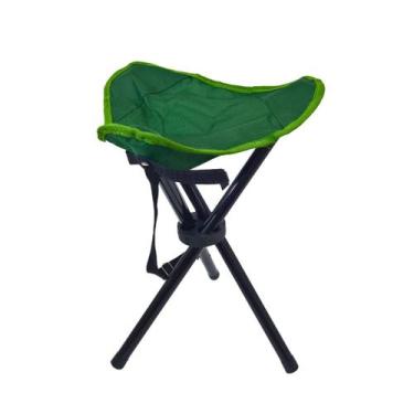 Imagem de Banco Portatil Dobravel Camping Pesca Banquinho Banqueta - BolaAzul