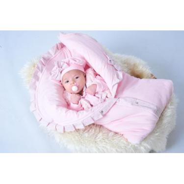 Imagem de Saída Maternidade Super Quentinha Casaquinho de Soft Plush para Bebê M