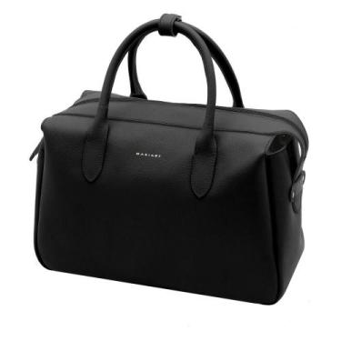 Imagem de Bolsa de Couro Mariart Jambu, Preto