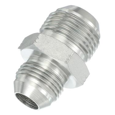 Imagem de PATIKIL Conectores de mamilo redutores hexagonais adaptador de tubo macho 7/20.3 cm alargador 37° JIC x 1 1/40.6 cm BSPT macho adaptador reto, adaptador de bocal redutor de encaixe de tubulação