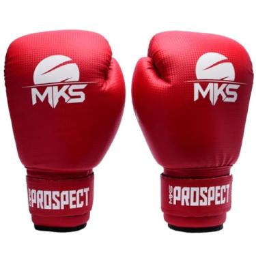 Imagem de Luva de Boxe Muay Thai Prospect Vermelho MKS Combat (12oz)