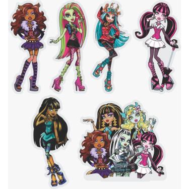 Imagem de Kit Display de Mesa 6 Peças Para Festa Monster High mdf