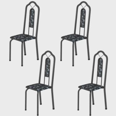 Imagem de Kit 4 Cadeiras Tubular Bianca Soma Móveis