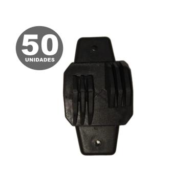 Imagem de Isolador Tipo W Preto Para Cerca Elétrica - 50 unidades