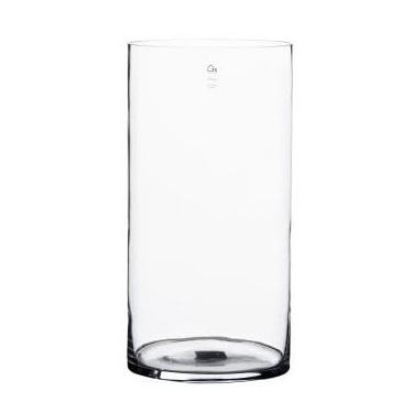 Imagem de Vaso artesanal cilindro de vidro polones claro