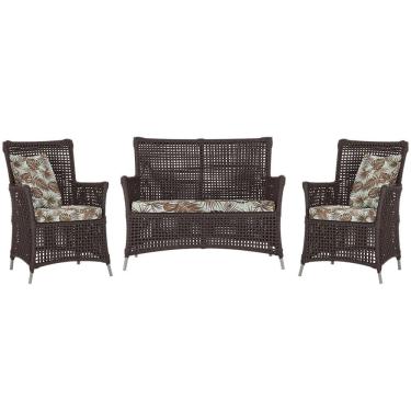 Imagem de  Jogo Sofá e 2 Poltronas de Área Igapó Alumínio