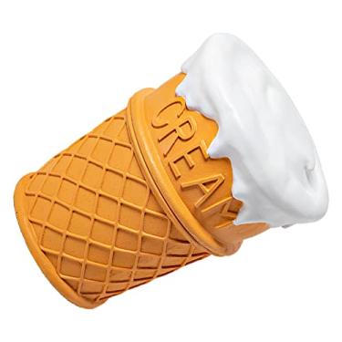 Imagem de Banqueta retrô de Cone de Sorvete Akozon – Design Fofo de Rosquinha e Abacaxi, Decoração de Casa Vintage Americana, Perfeito para Troca de Sapatos e Presentear (Sorvete)