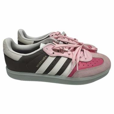 Imagem de adidas Tênis adulto unissex Velosamba 2, Carvão/branco/rosa transparente, 12.5 Women/11.5 Men