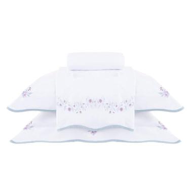 Imagem de Jogo de Cama Queen Gran Percal 200 Fios Buddemeyer Donna 100% Algodão Penteado Estampado 4 peças